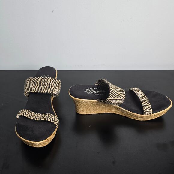 Island Slipper Sandals Women's 9 Made in Hawaii Wedge - Picture 3 of 5